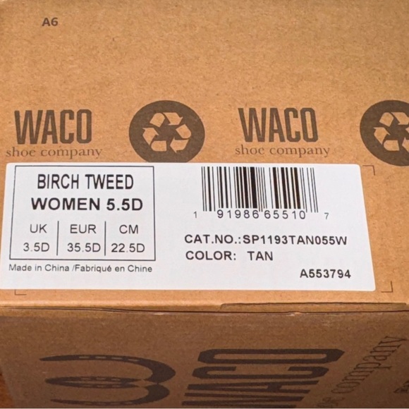 NIB Women's Spenco Revitalign Women's Birch Tweed Orthotic Moccasin 5.5D Wide - Picture 6 of 7